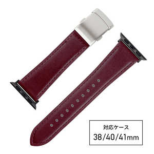 バンビ apple watch対応ベルト RWM522EU 牛革スコッチガード 38/40/41mm ワイン バンビ apple watch対応ベルト RWM522EU 牛革スコッチガード 38/40/41mm ワイン