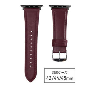 バンビ Apple Watch 対応 バンド SCOTCHGARD 本革 強力撥水! 【対応ケースサイズ:49/45/44/42mm】 ワイン RWM521EW バンビ Apple Watch 対応 バンド SCOTCHGARD 本革 強力撥水! 【対応ケースサイズ:49/45/44/42mm】 ワイン RWM521EW