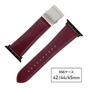 バンビ apple watch対応ベルト RWM522EW 牛革スコッチガード 42/44/45 mm ワイン バンビ apple watch対応ベルト RWM522EW 牛革スコッチガード 42/44/45 mm ワイン