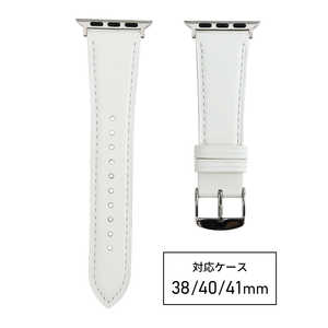 バンビ apple watch対応ベルト RWM021WU 牛革スコッチガード 38/40/41mm ホワイト バンビ apple watch対応ベルト RWM021WU 牛革スコッチガード 38/40/41mm ホワイト