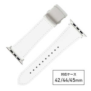 バンビ apple watch対応ベルト RWM022WW 牛革スコッチガード 42/44/45 mm ホワイト バンビ apple watch対応ベルト RWM022WW 牛革スコッチガード 42/44/45 mm ホワイト