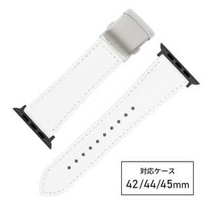 バンビ apple watch対応ベルト RWM522WW 牛革スコッチガード 42/44/45 mm ホワイト バンビ apple watch対応ベルト RWM522WW 牛革スコッチガード 42/44/45 mm ホワイト