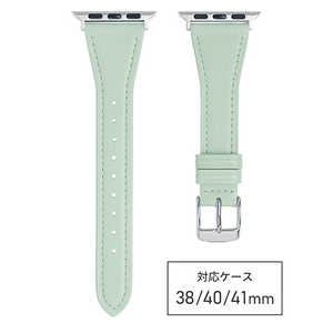 バンビ apple watch対応ベルト RWM024MU 牛革スコッチガード 38/40/41mm グリーン RWM024MU