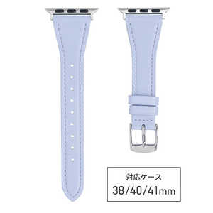 バンビ apple watch対応ベルト RWM024UU 牛革スコッチガード 38/40/41mm ライトブルー RWM024UU