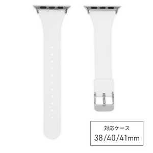 バンビ apple watch対応シリコンバンド RWG029W ホワイト 対応ケースサイズ 38/40/41 mm RWG029W