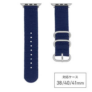 バンビ apple watch対応ナイロンバンド ネイビー RWG033D