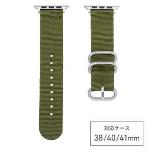 バンビ apple watch対応ナイロンバンド カーキ RWG033Q