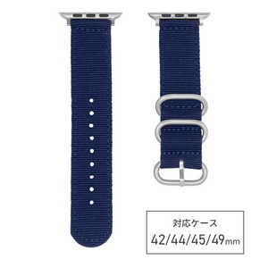 バンビ apple watch対応ナイロンバンド ネイビー RWG034D