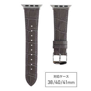 バンビ Apple Watch対応バンド マットエンボス 38/40/41mm グレー グレー RWK031GU バンビ Apple Watch対応バンド マットエンボス 38/40/41mm グレー グレー RWK031GU