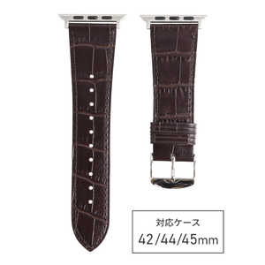 バンビ Apple Watch対応バンド マットエンボス 42/44/45mm ダークブラウン ダークブラウン RWK031BW バンビ Apple Watch対応バンド マットエンボス 42/44/45mm ダークブラウン ダークブラウン RWK031BW