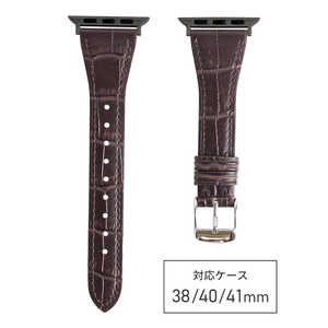 バンビ Apple Watch対応バンド マットエンボス 38/40/41mm ダークブラウン ダークブラウン RWK530BU バンビ Apple Watch対応バンド マットエンボス 38/40/41mm ダークブラウン ダークブラウン RWK530BU