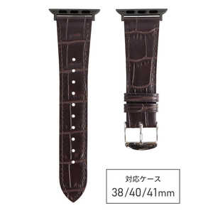 バンビ Apple Watch対応バンド マットエンボス 38/40/41mm ダークブラウン ダークブラウン RWK531BU バンビ Apple Watch対応バンド マットエンボス 38/40/41mm ダークブラウン ダークブラウン RWK531BU