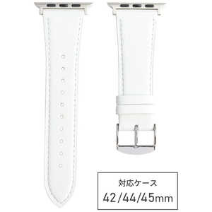バンビ Apple Watch対応バンド 牛革 グレイスパール(49/45/44/42mm) ホワイト RWC037WW バンビ Apple Watch対応バンド 牛革 グレイスパール(49/45/44/42mm) ホワイト RWC037WW