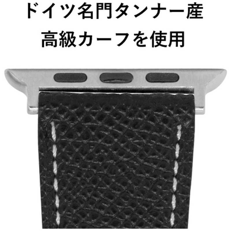 バンビ バンビ Apple Watch 対応 バンド 本革 ワープロラックス (対応ケースサイズ：49/45/44/42mm) ブラック RWC046AW RWC046AW