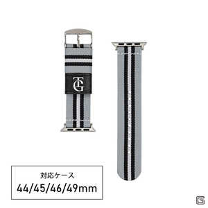 �o���r Apple Watch(�A�b�v���E�H�b�`)�Ή��o���h �ǔ��W���C�A���c�f�U�C�� �i�C���� (�Ή��P�[�X�T�C�Y�F49/46/45/44/42mm) �O���[ RWL005GBS