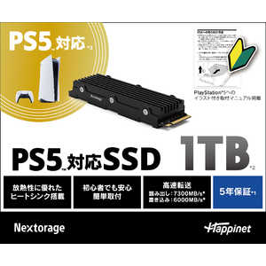 NEXTORAGE PS5対応 拡張SSD 1TB 