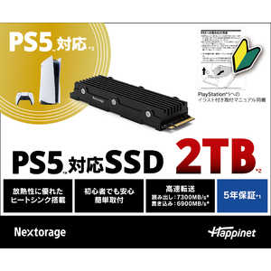 NEXTORAGE PS5対応 拡張SSD 2TB 