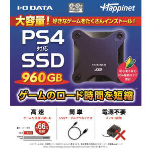 IOデータ PS4対応 外付けSSD 960GB