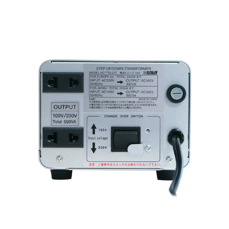 カシムラ カシムラ 変圧器 (アップダウントランス)(220-240V⇔100V･容量550W) WT-11EJ WT-11EJ
