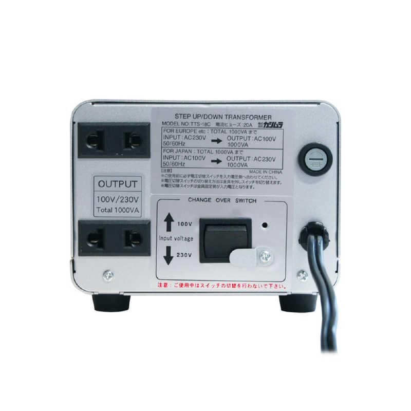 カシムラ カシムラ 変圧器 (アップダウントランス)(220-240V⇔100V･容量1000W) WT-12EJ WT-12EJ
