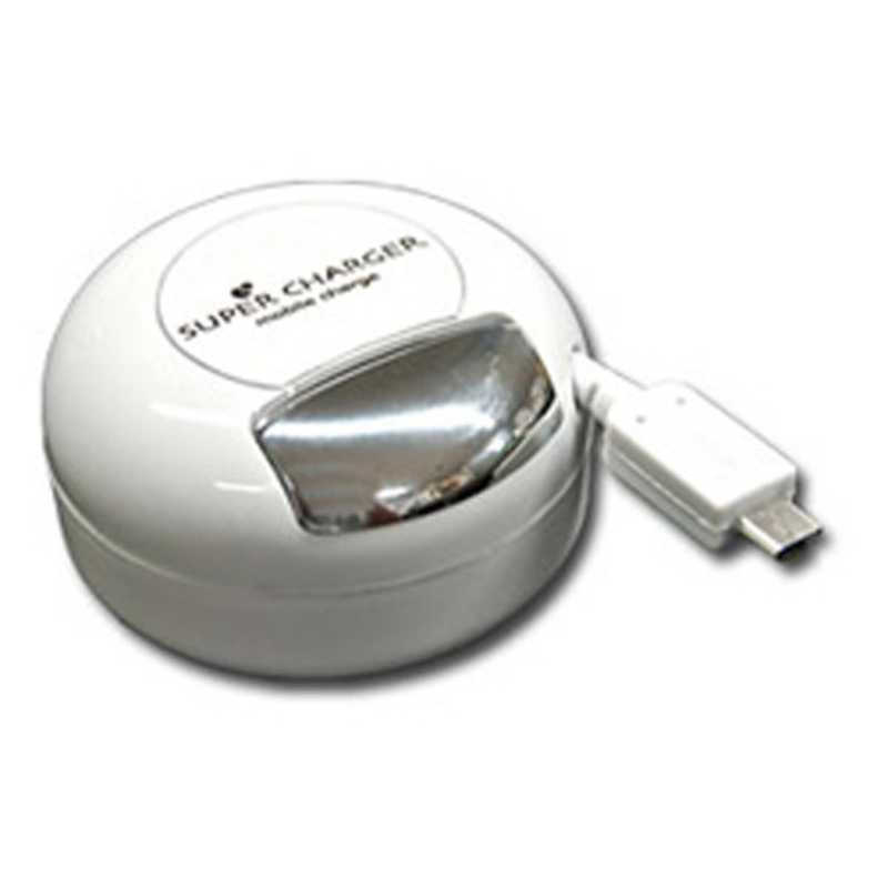 カシムラ カシムラ スマートフォン対応[micro USB] AC充電器 (リール~0.6m) AJ-484 AJ-484