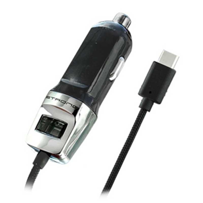 カシムラ カシムラ タブレット/スマートフォン対応[USB-C] DC充電器 3A (1.2m･ブラック) AJ-541 AJ-541