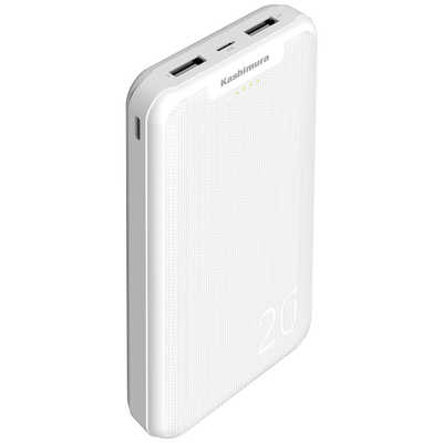 カシムラ モバイルバッテリー2000mAh AJ-617 の通販 - カテゴリ