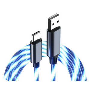 カシムラ USB充電&同期ケーブル 1.2m AC ブルーLED AJ637 カシムラ USB充電&同期ケーブル 1.2m AC ブルーLED AJ637