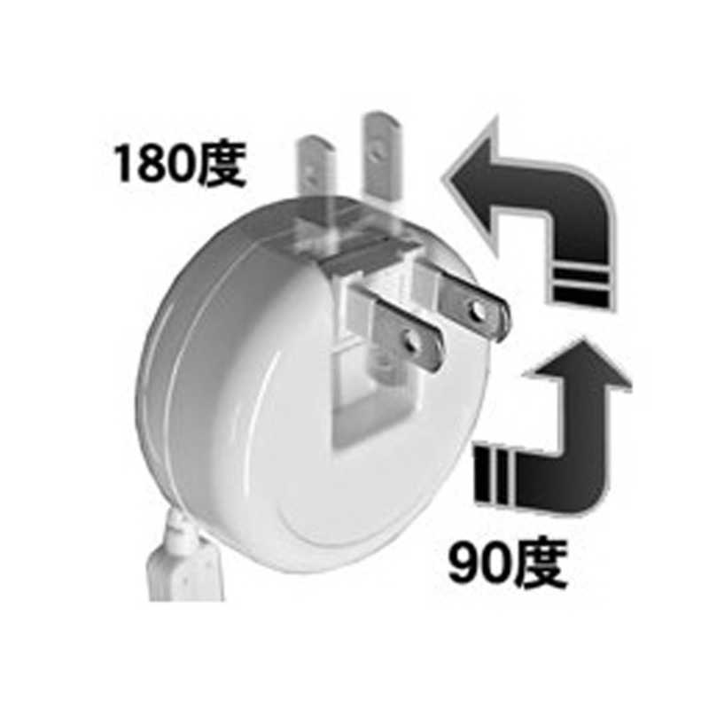 カシムラ カシムラ iPhone/iPod対応AC充電器(リール~0.6m･ホワイト) KL-24 KL-24