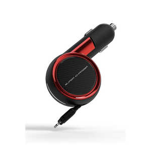 カシムラ DC充電器 リール スイッチレス 2.4A LN RD KL-97 カシムラ DC充電器 リール スイッチレス 2.4A LN RD KL-97