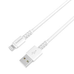 カシムラ USB充電＆同期ケーブル 1.2m LN STRONG WH ［1.2m］ KL116