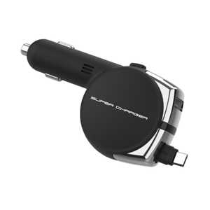 カシムラ 車載用充電器 USB Type-C 0~1m ブラック DC-011 カシムラ 車載用充電器 USB Type-C 0~1m ブラック DC-011