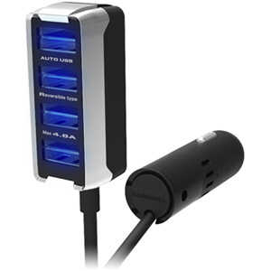 カシムラ DC-4.8A-リバーシブルUSB 4ポート 自動判定セパレート ブラック DC-018 カシムラ DC-4.8A-リバーシブルUSB 4ポート 自動判定セパレート ブラック DC-018