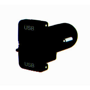 カシムラ DC充電器 USB×2ポート USBポートカバー付 [2ポート] DC048
