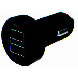 カシムラ DC充電器 USB×2ポート アンビエントライト内蔵 [2ポート] DC049