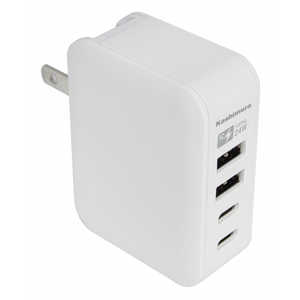 カシムラ AC充電器 USB-A×2ポート Type-C×2ポート AC-037 カシムラ AC充電器 USB-A×2ポート Type-C×2ポート AC-037