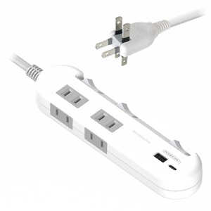 カシムラ 電源タップ 4AC-C/A PD20W スイッチ付き 節電 ［1.2m /4個口］ AC-057
