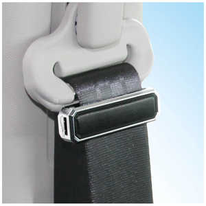 カシムラ シートベルトストッパー レザー×メッキ AK202