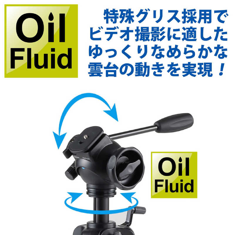 ベルボン EX-647 VIDEO II 中型ファミリービデオ三脚 4段