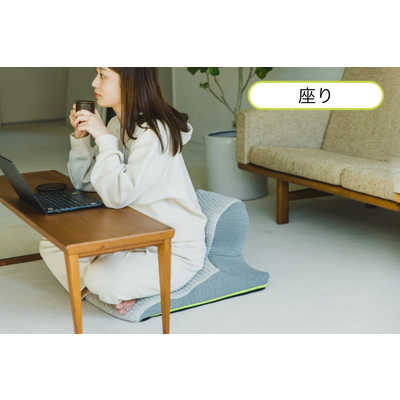 西川 Keeps ピロークッション くつろぎのまくら グレー の通販