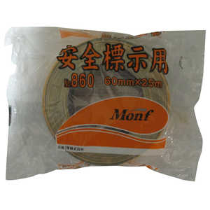 古藤工業 安全標示用トラテープ 60mm×25m No.860 ｱﾝｾﾞﾝﾋｮｳｼﾞﾖｳﾄﾗﾃｰﾌﾟ6