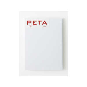 PCM竹尾 全面のり付箋 PETA clear L ホワイト 1736298