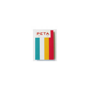 PCM竹尾 全面のり付箋 PETA アソート 01(12.5×80mm×4色) 1736877