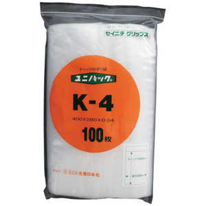 生産日本社 「ユニパック」 K-4 400×280×0.04 100枚入 K4 生産日本社 「ユニパック」 K-4 400×280×0.04 100枚入 K4