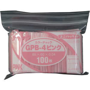 生産日本社 セイニチユニパックGPB‐4カラーチャックピンク GPB4COLORCHAKKUPINK 生産日本社 セイニチユニパックGPB‐4カラーチャックピンク GPB4COLORCHAKKUPINK