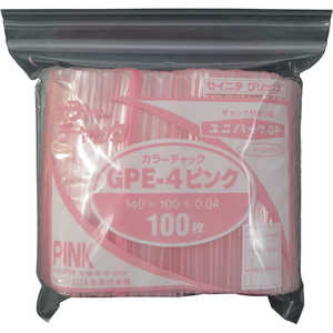 生産日本社 セイニチユニパックGPE‐4カラーチャックピンク GPE4COLORCHAKKUPINK 生産日本社 セイニチユニパックGPE‐4カラーチャックピンク GPE4COLORCHAKKUPINK