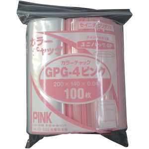 生産日本社 セイニチユニパックGPG‐4カラーチャックピンク  GPG4COLORCHAKKUPINK