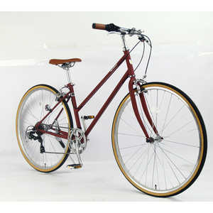 サイモト自転車 クロスバイク 700×28C コラットシェリー(フレームサイズ：420mm) CR-W7007C-BC-B クラシカルレッド【組立商品につき返品不可】 CR_W7007C_BC_B