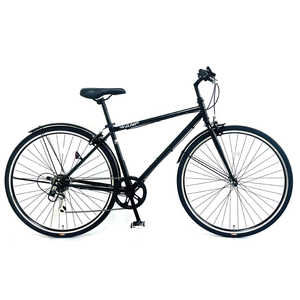 サイモト自転車 700×32c型 クロスバイク ワンプI(外装6段変速/マットブラック)【組立商品につき返品不可】 CRBB7006CPSE1