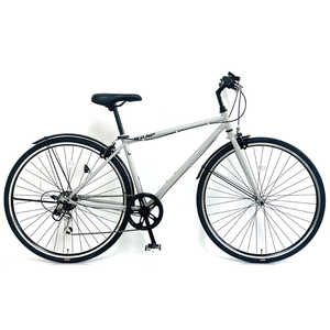 サイモト自転車 700×32c型 クロスバイク ワンプI(外装6段変速/ライトグレー)【組立商品につき返品不可】 CRBB7006CPSE1